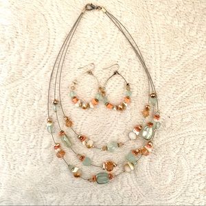 Necklace and earring set